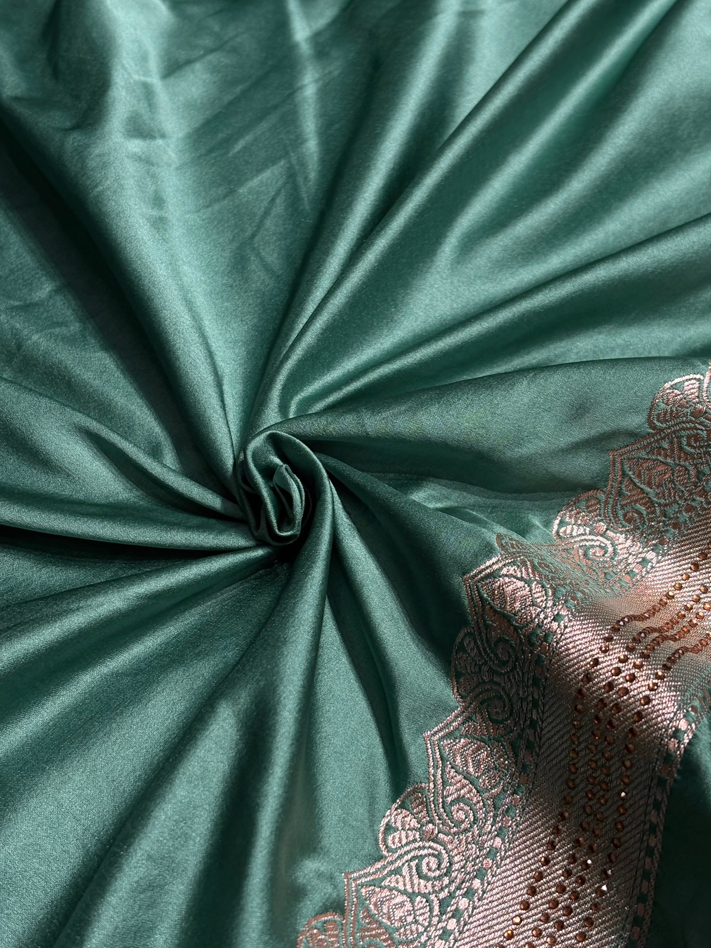 Rama Shades Unique Motif Mashru Silk Saree BMS47