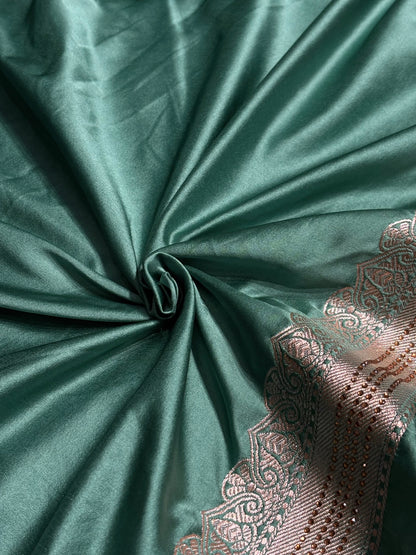 Rama Shades Unique Motif Mashru Silk Saree BMS47