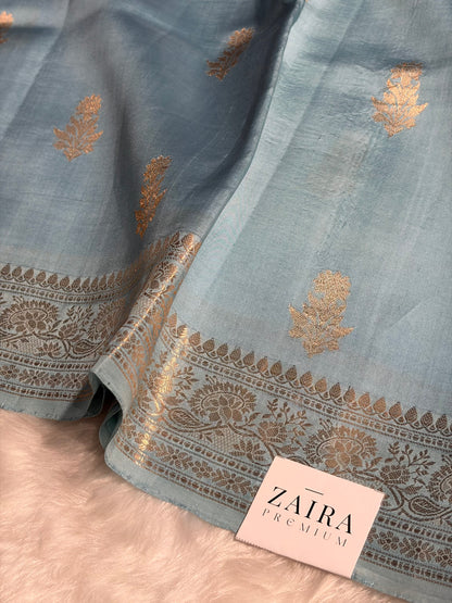 Lavender Shades Handwoven Pure Raw Mango Silk RM-46