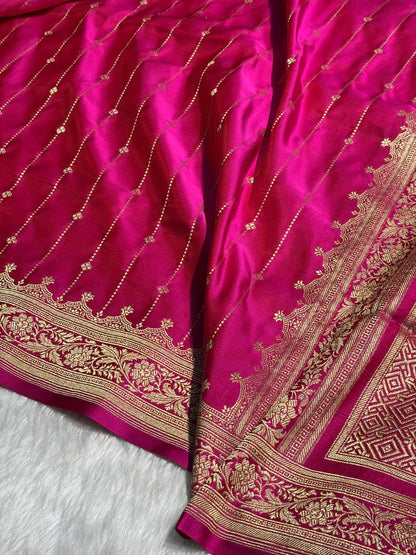 Rani Shades Satin Katan Silk Saree SK63