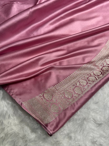 BlushPink Minakari Boota Mashru Silk Saree MS35