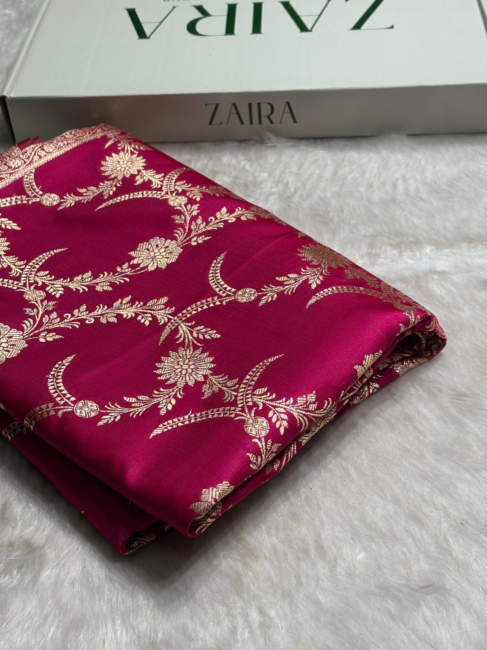 Satin Silk Banarasi Jaal In Pink Shades SS18