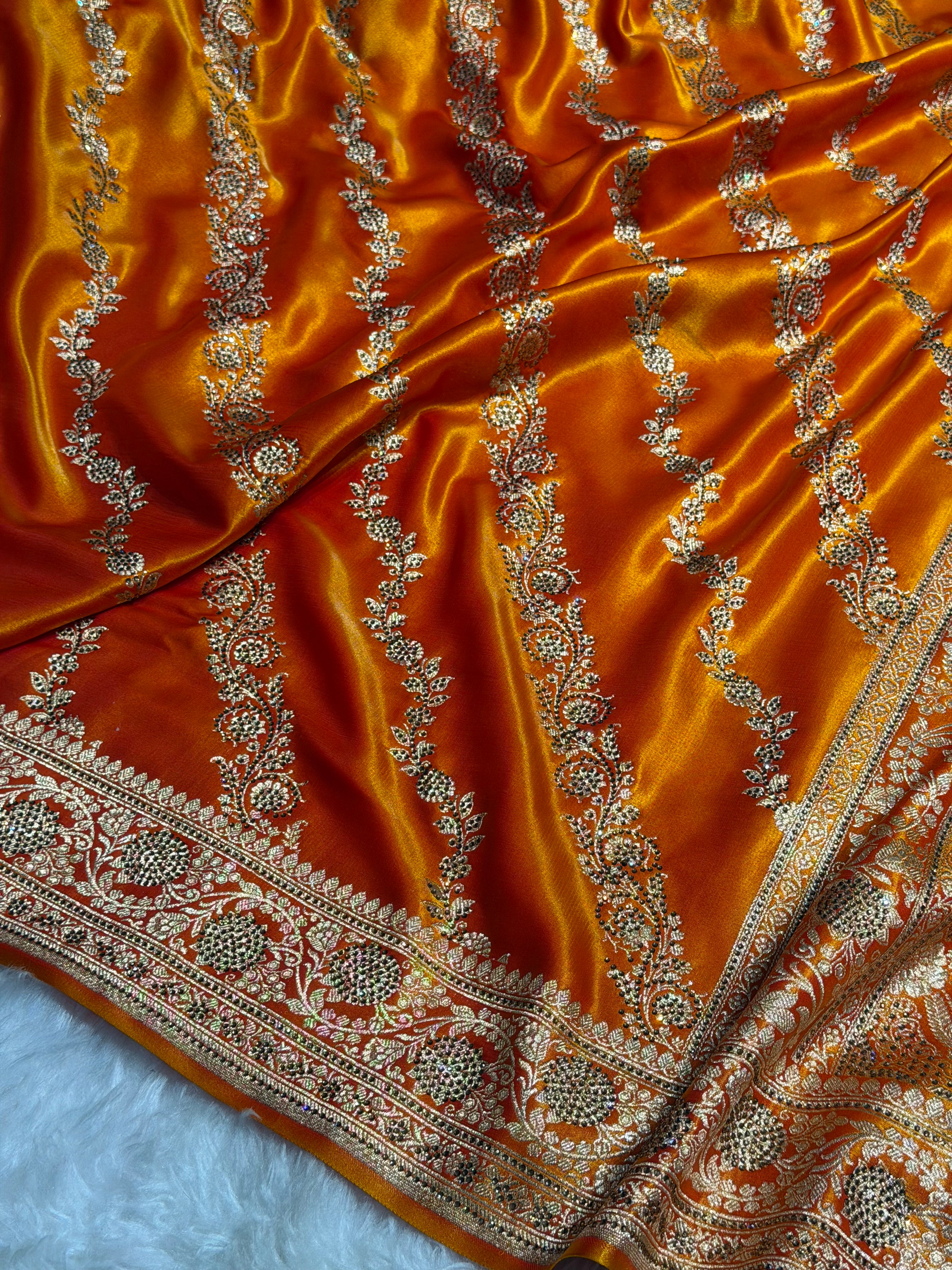 Bridal Gold Cross with Swarovski Stone Work BSS10