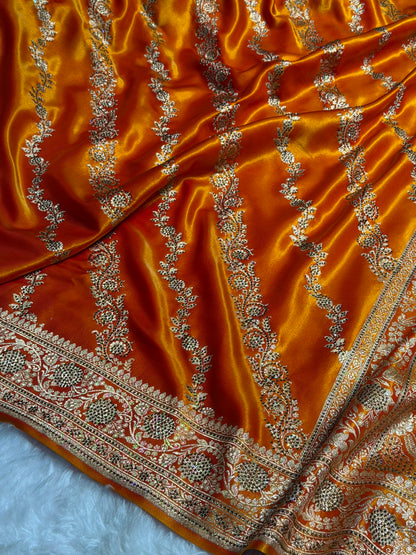 Bridal Gold Cross with Swarovski Stone Work BSS10