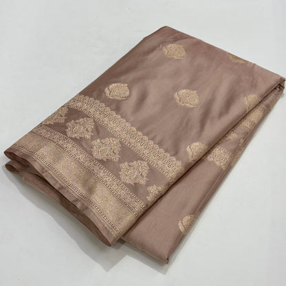 Ivory Gold boota Motif Mashru Silk Saree