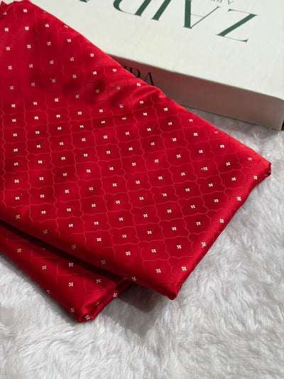 Dark Red Shades Tanchoi Motif Mashru Silk Saree MST-13