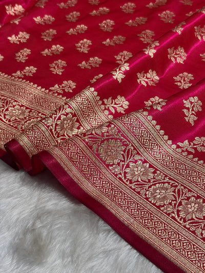 Rani Shades Banarasi Satin Silk Saree SS34