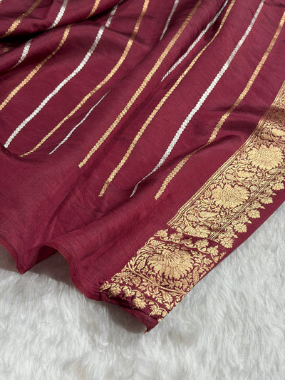Wine Boota Handwoven Pure Katan Paper Silk RM-33