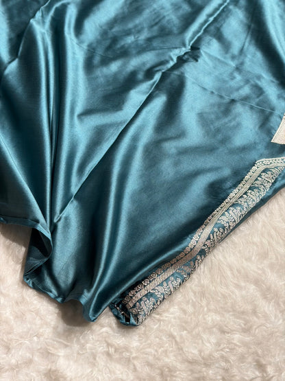 Skirt Border Rama Shades With Minakari Skirt Mashru Silk Saree MCS13