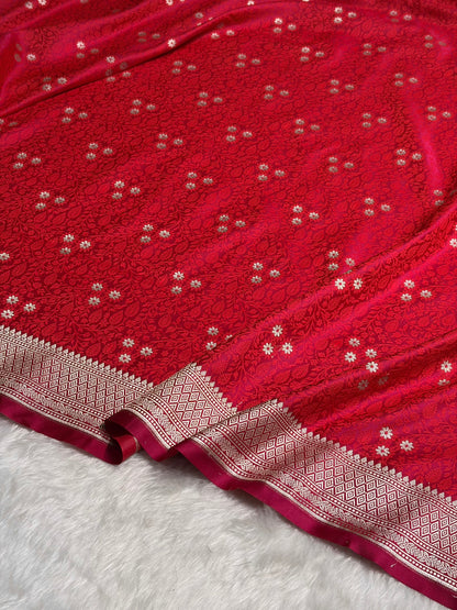 Rani Shades Tanchoi Motif Mashru Silk Saree MST-12