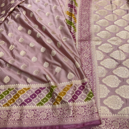 Mauve Rangkart Mashru Silk Saree