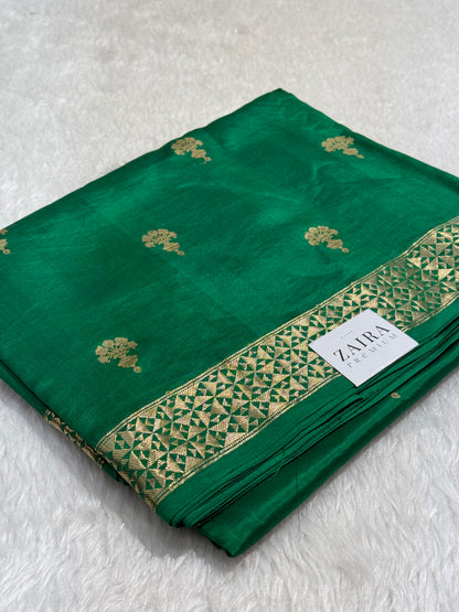 Rama Green Handwoven Paper Mango Silk