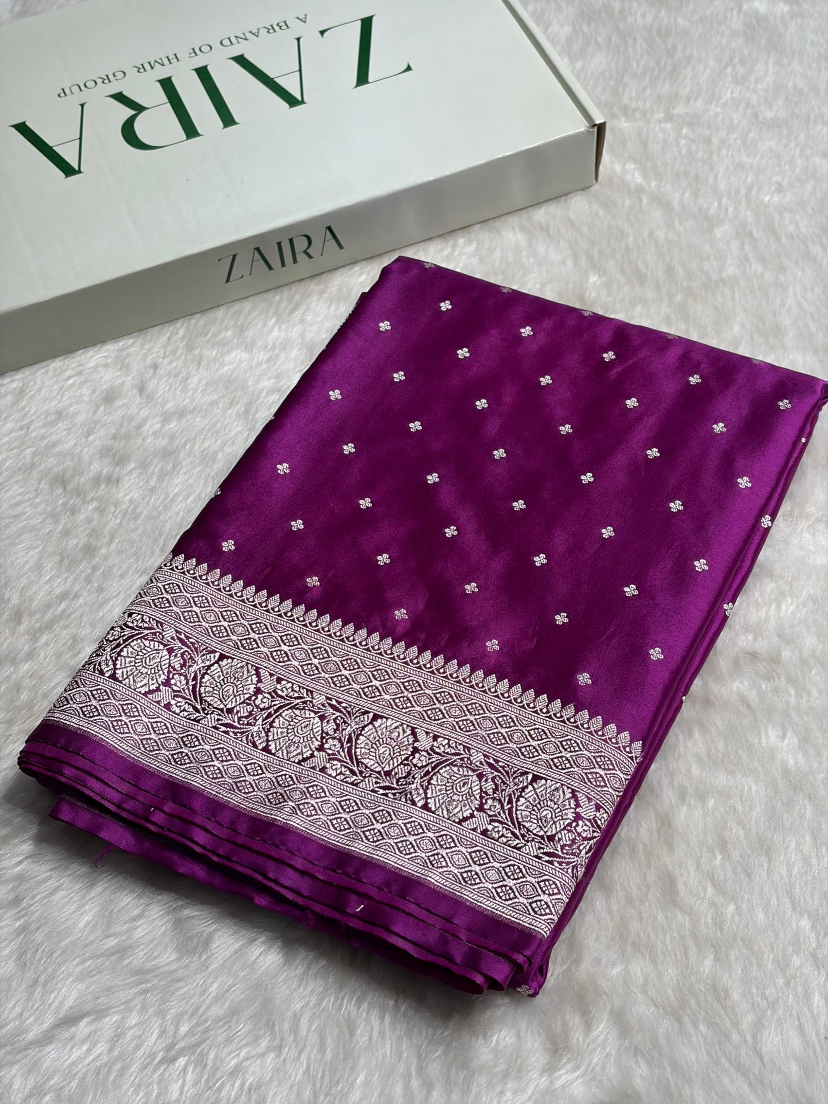 Wine Shade Booti Mashru Silk Saree MS38