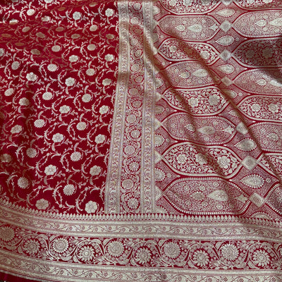 Light Wight Red Satin Silk inJaal