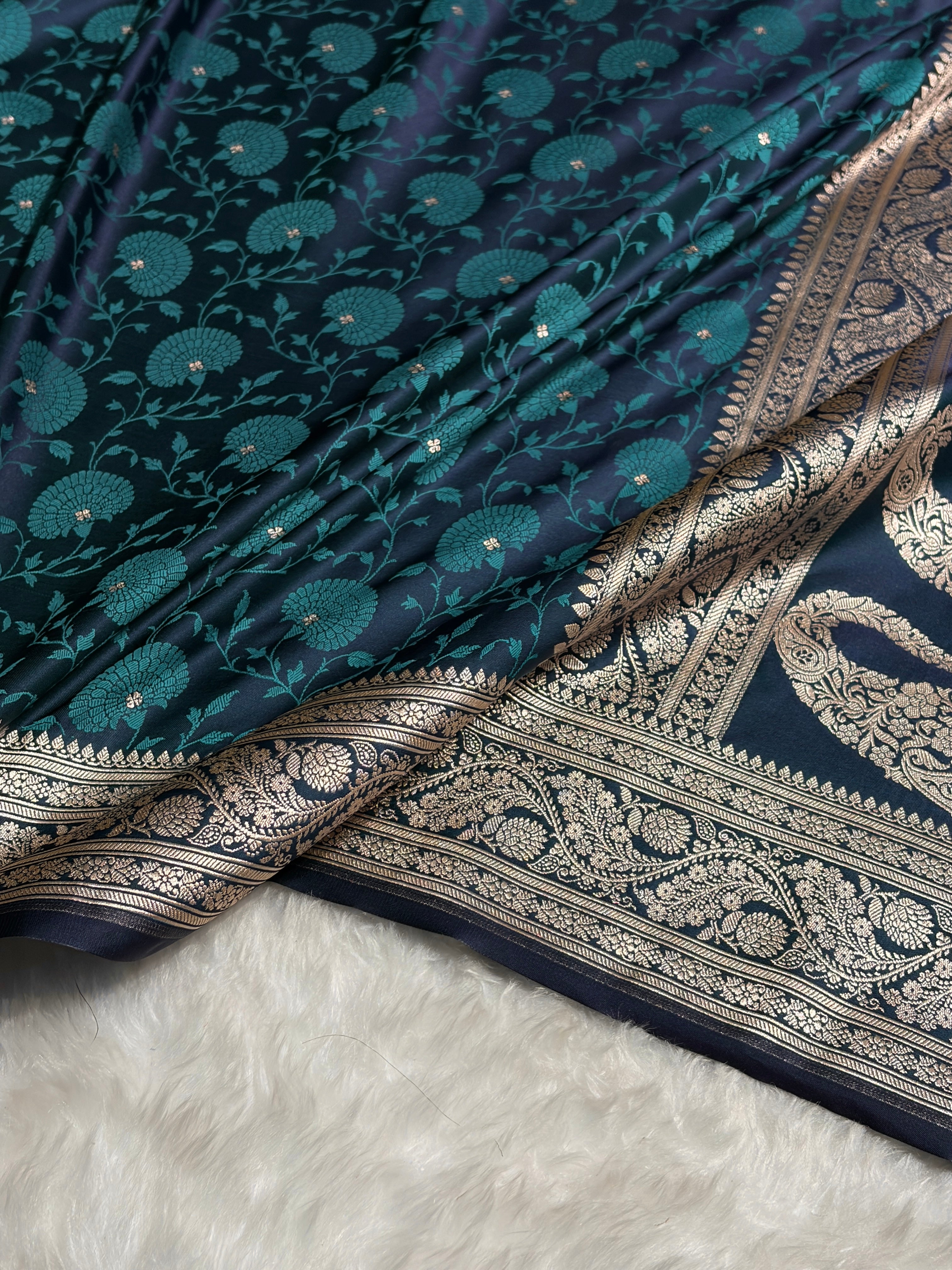 Rama Shades Tanchoi Motif Mashru Silk Saree MST-11