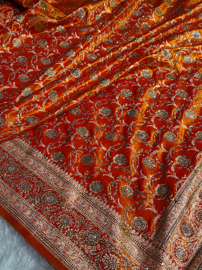 Bridal Gold Jaal with Swarovski Stone BSS13 (E)
