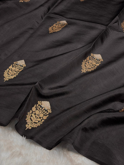 Black Shades Handwoven Pure Paper Silk RM-51