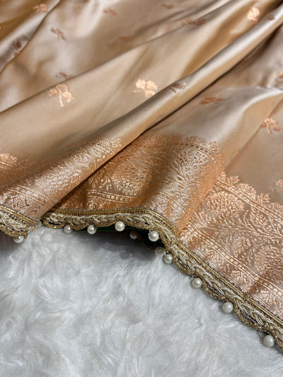 Tusser Booti Katan Silk With Gotta Patti Saree SKGP09