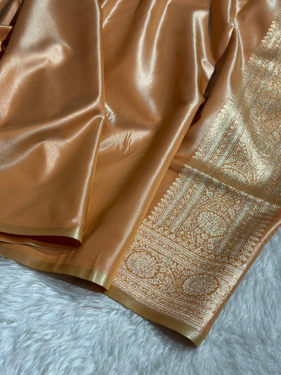 Cheeku Shades Brocket Satin Silk Saree Banarasi Saree Shades SS30