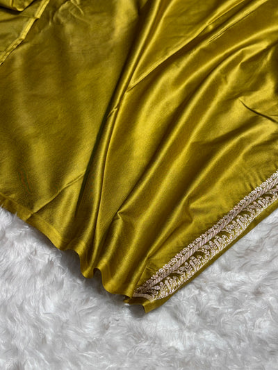 Skirt Border Menendi Minakari Mashru Silk Saree MCS13
