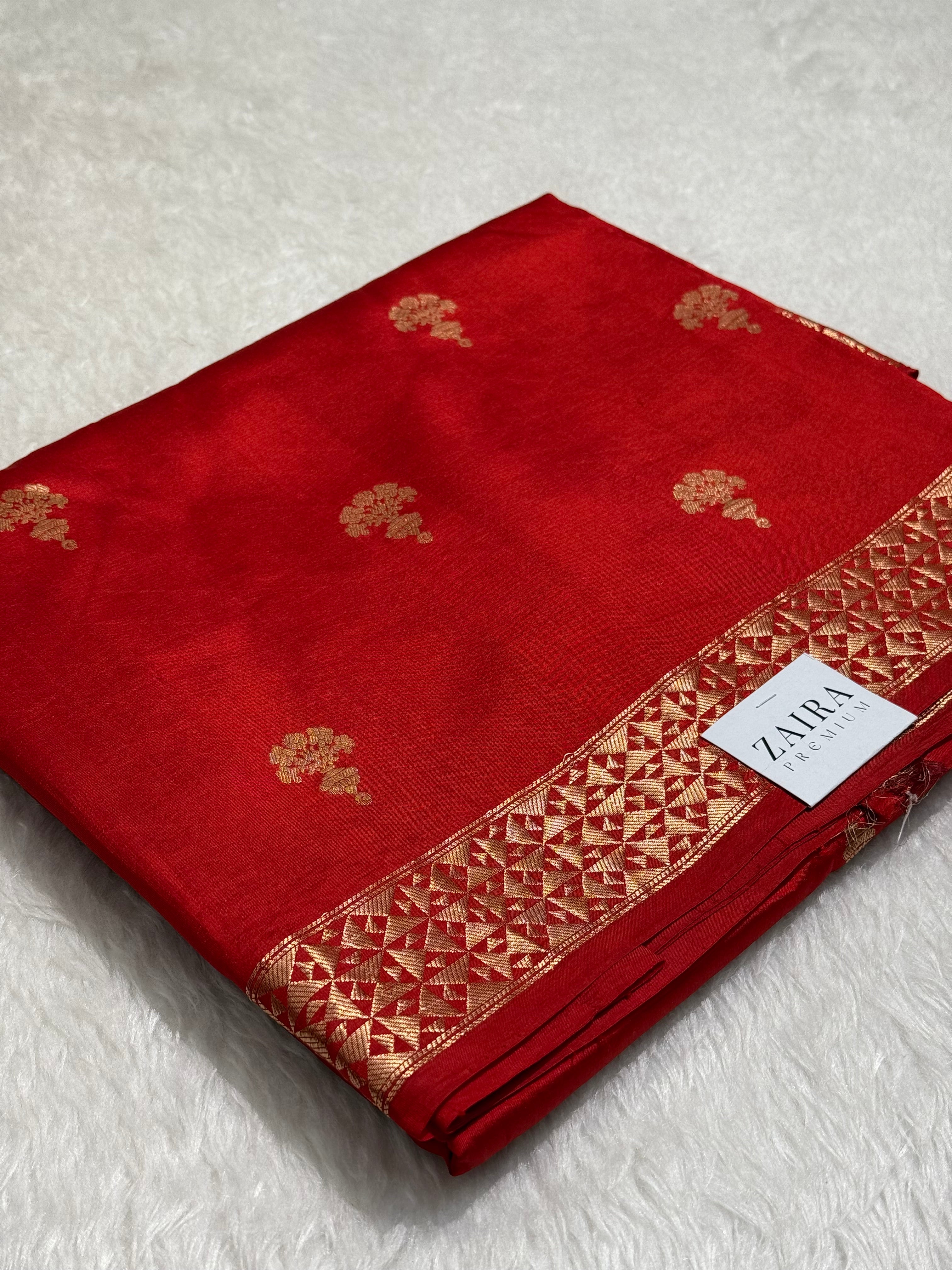 Red Boota Handwoven Paper Mango Silk