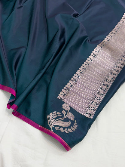 Wine Shade With Booti Pattern Mashru Silk Saree