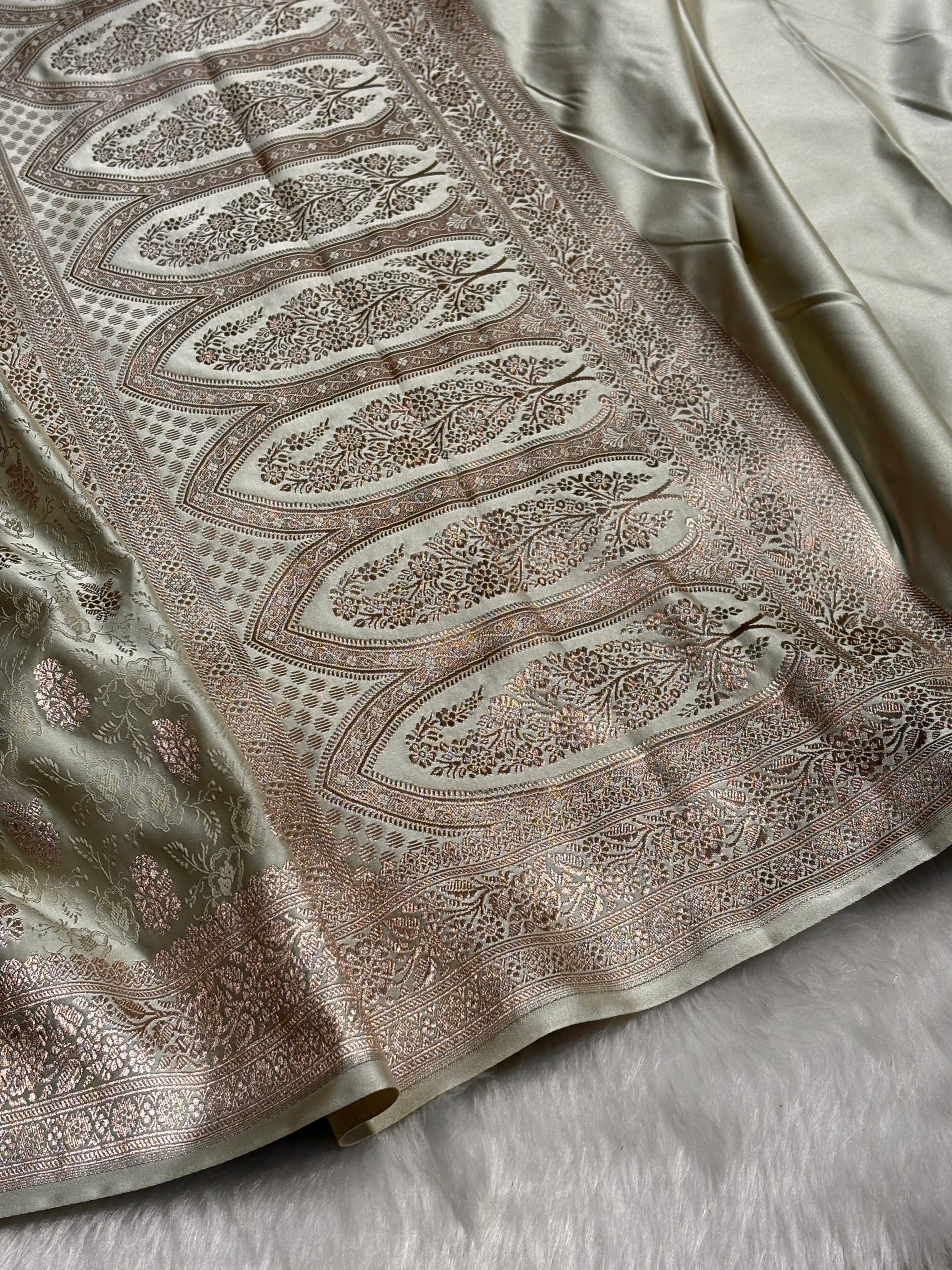 Tusser Shades Tanchoi Motif Mashru Silk Saree MST-10