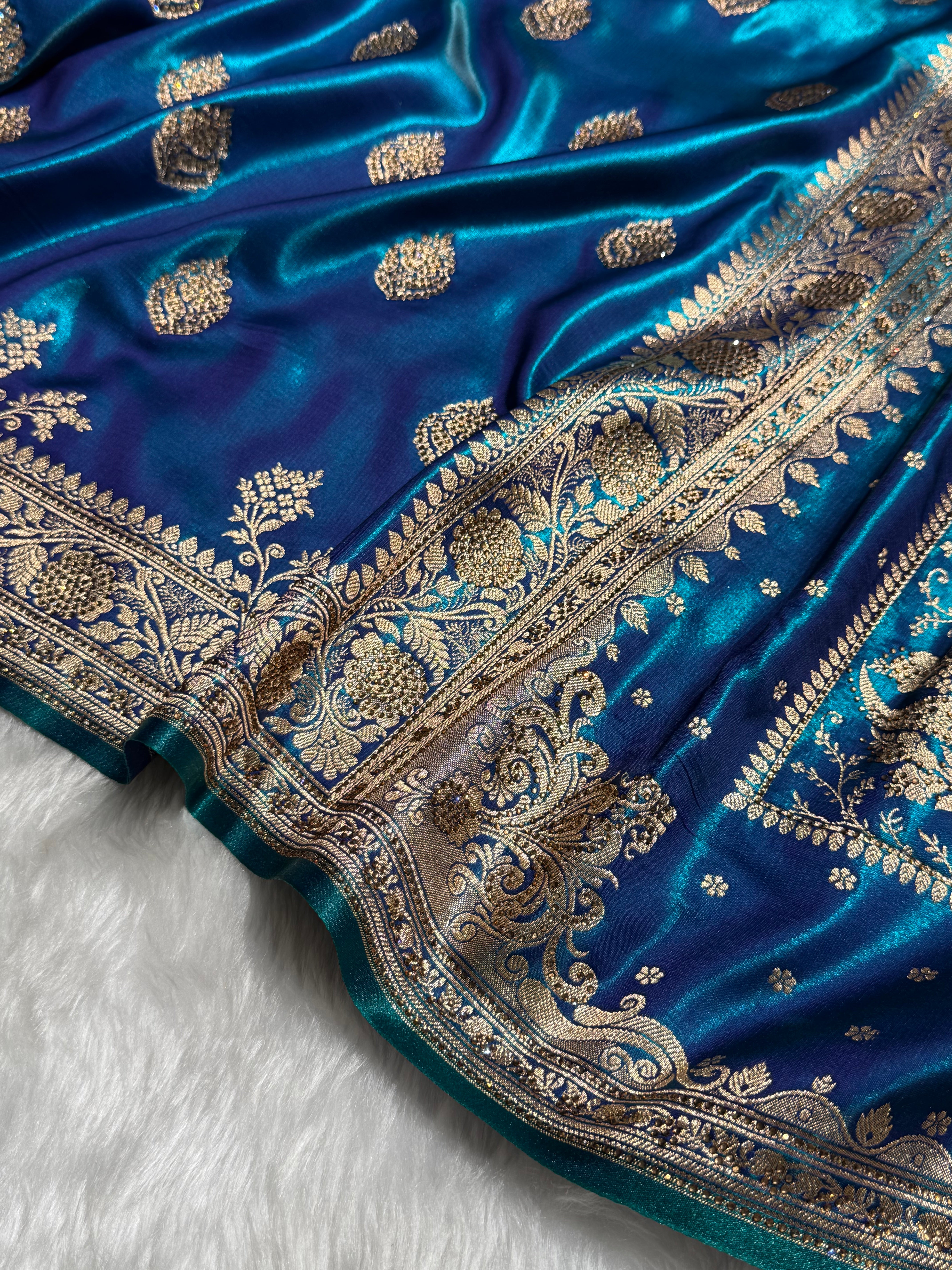 Bridal Peacock Boota with stone work