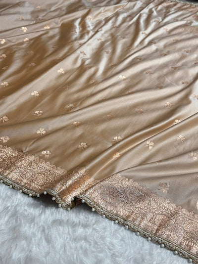 Tusser Booti Katan Silk With Gotta Patti Saree SKGP09