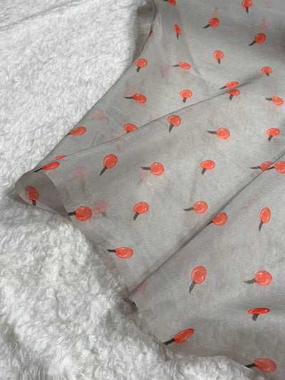 Pastel Organza with Pastel Multicolor Florals POP11