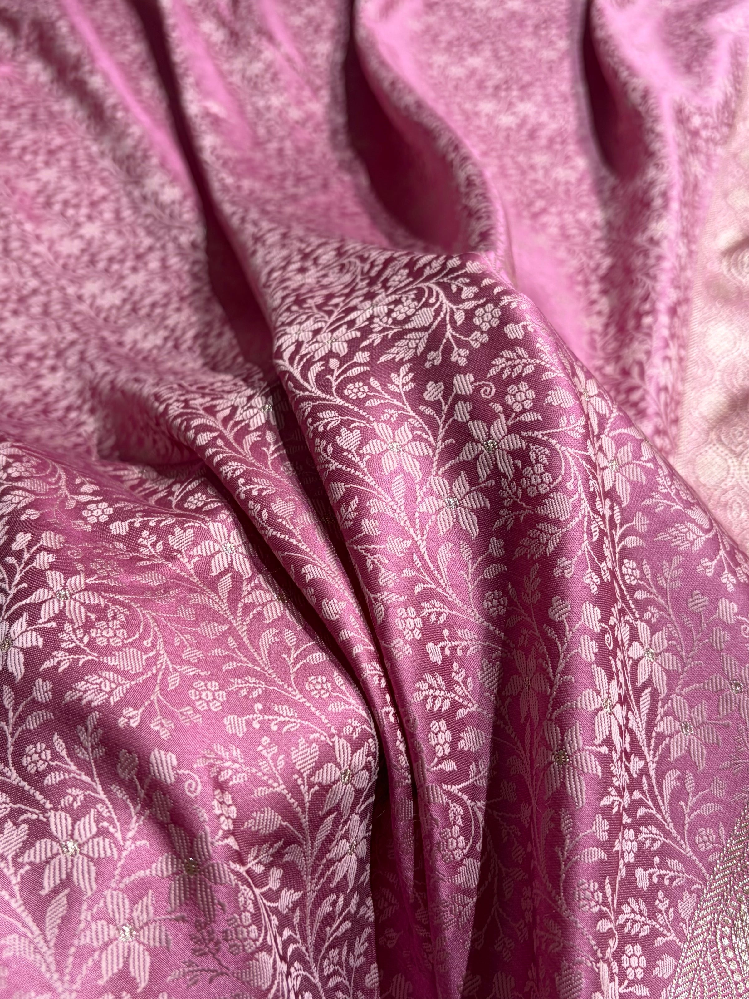 Mauve Shades Tanchoi Motif Mashru Silk Saree MST-15