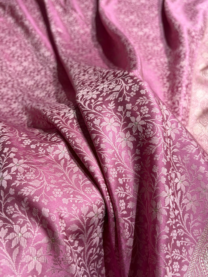 Mauve Shades Tanchoi Motif Mashru Silk Saree MST-15