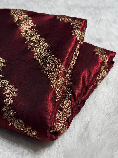 Maroon Shades Cross with Swarovski Stone Work BSS-10