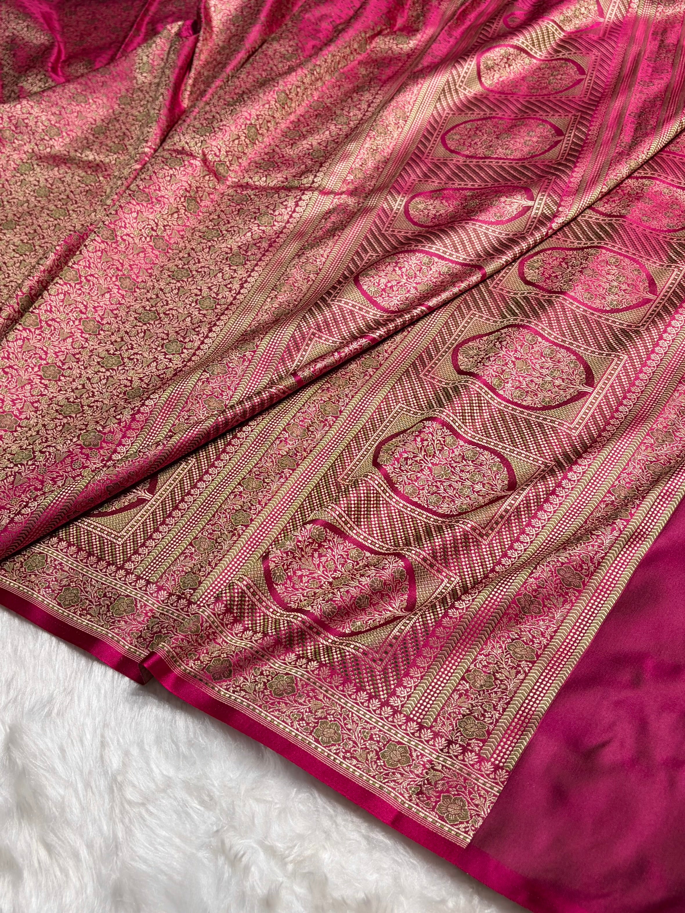 Rani Jamawar Tanchoi Katan Silk Saree SKTM-14