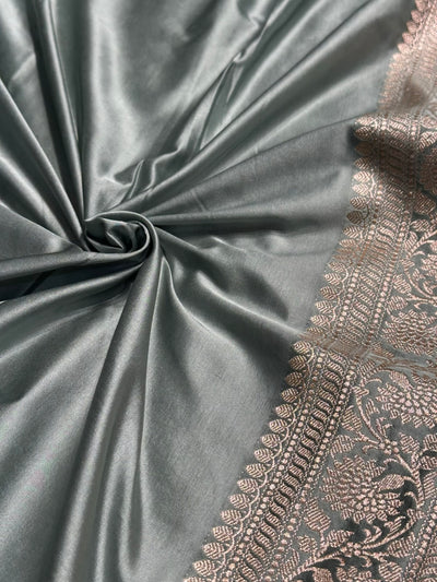Turquoise Boota Mashru Silk Saree MCS25