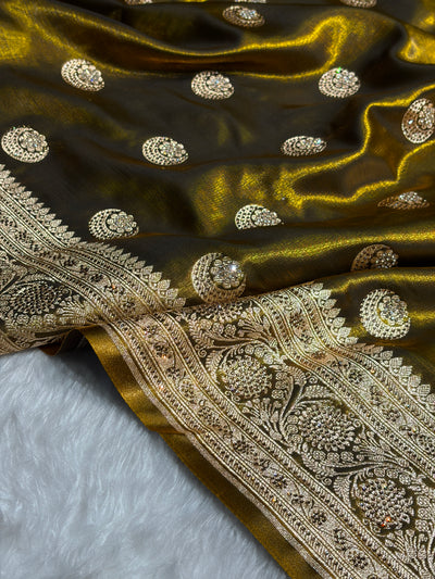 Chand Tara Mehendi Boota With Traditional Banarasi Swarovski Work BSS04 (R)