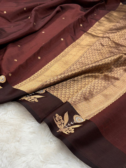 Chocolate Shades Meena Boota Handwoven Paper Silk RM-24