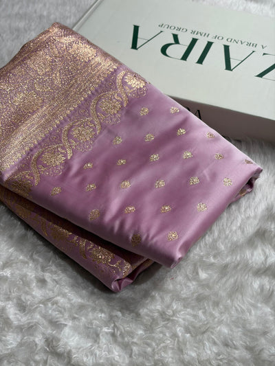 Katan Silk Saree In Lavender Shades SK08