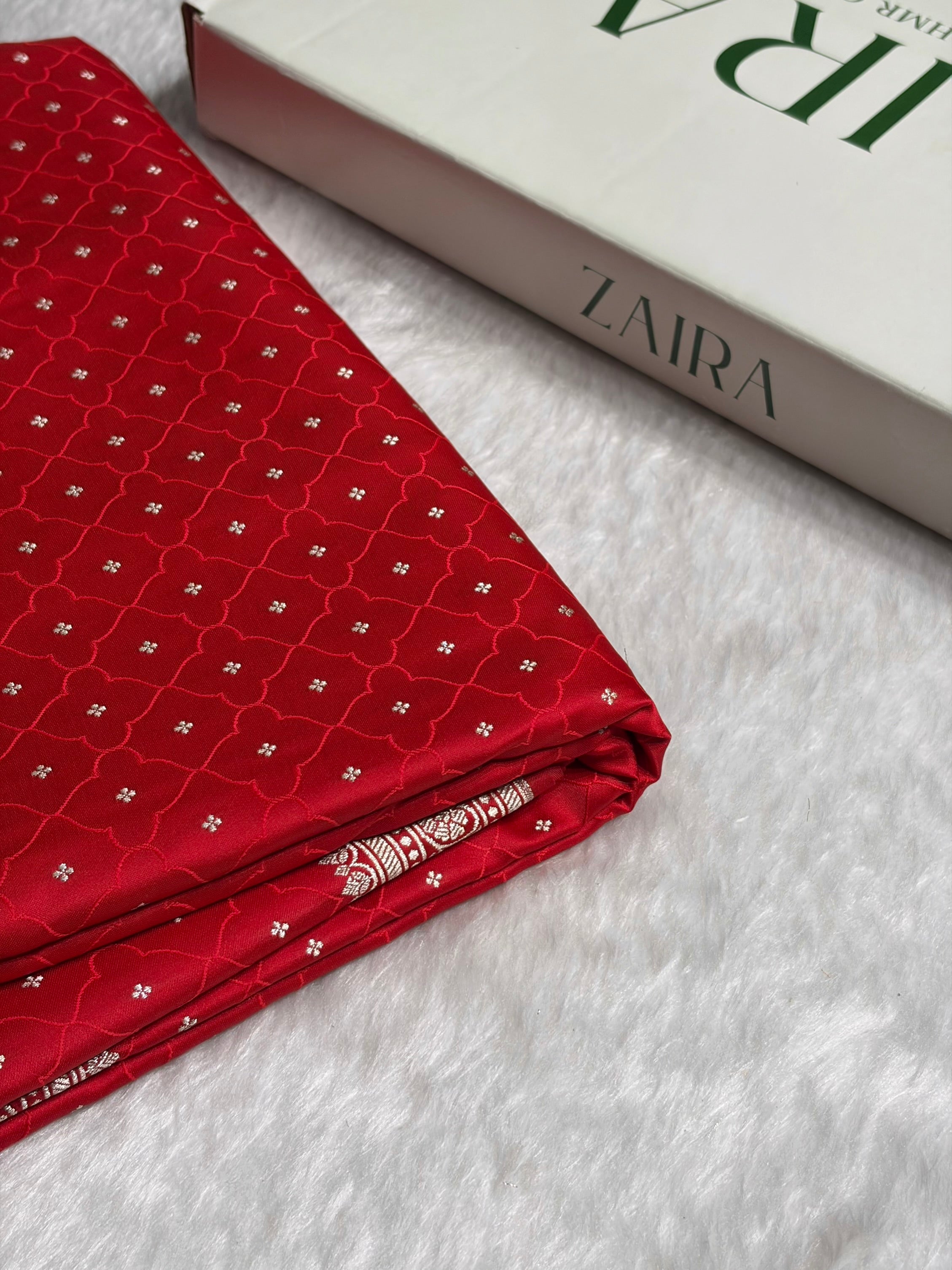 Red Shades Tanchoi Motif Mashru Silk Saree MST-13