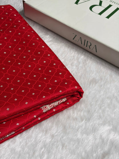 Red Shades Tanchoi Motif Mashru Silk Saree MST-13