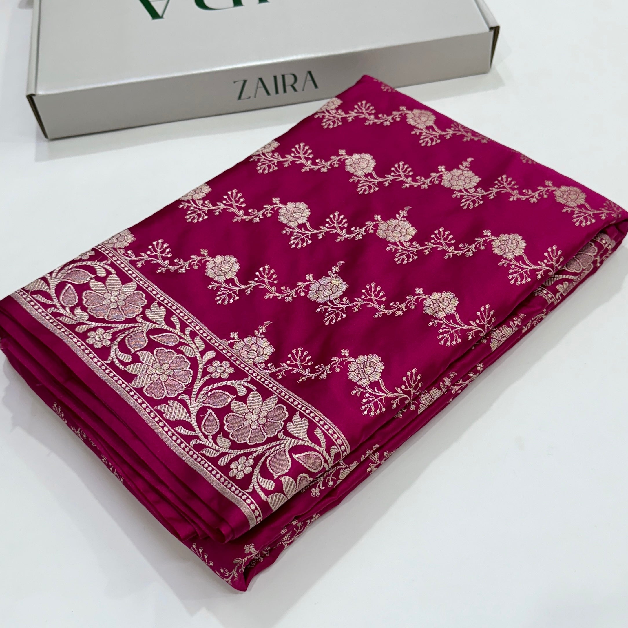 Banarasi Pattern Rani Mashru Silk Saree