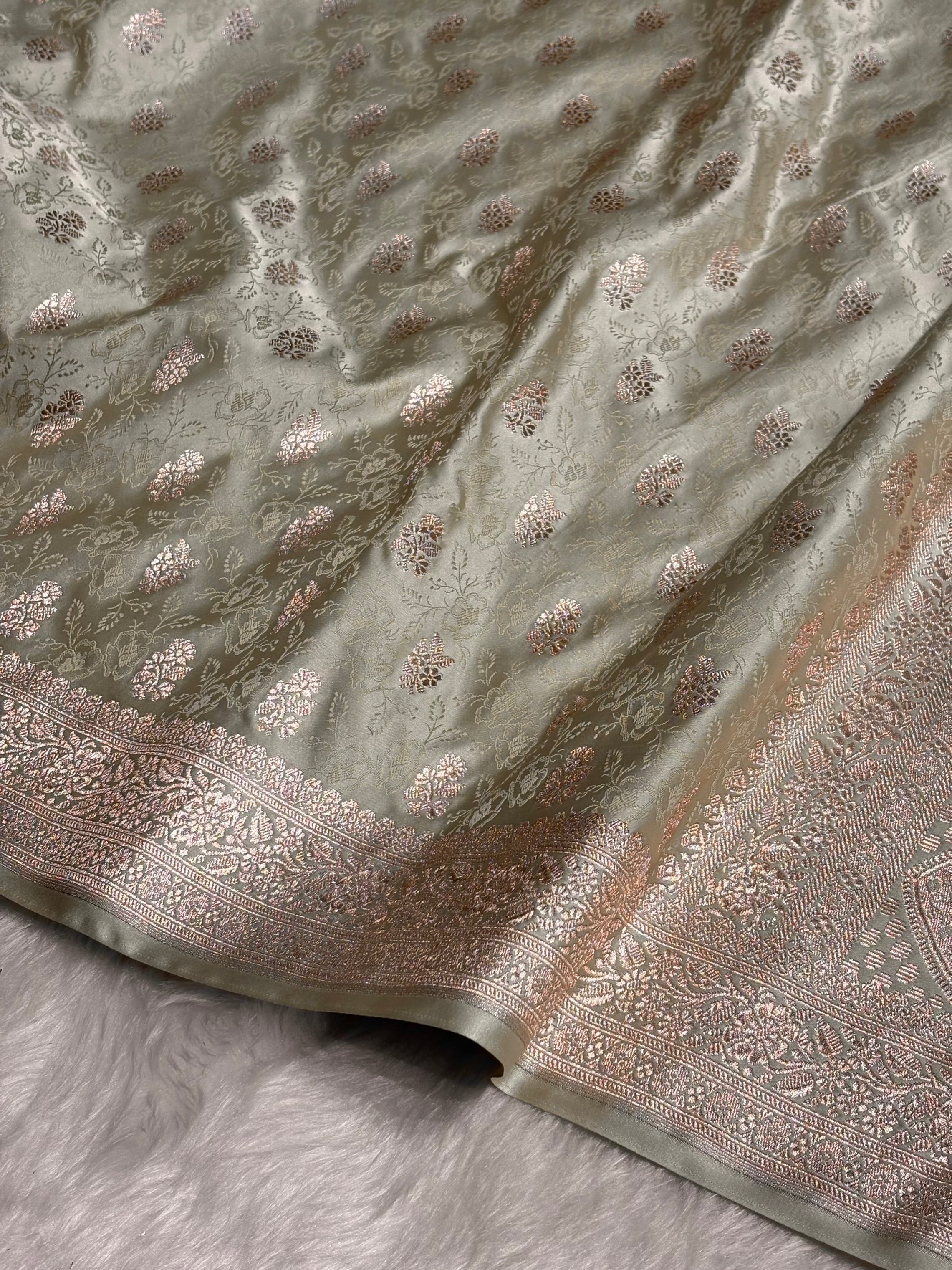 Tusser Shades Tanchoi Motif Mashru Silk Saree MST-10