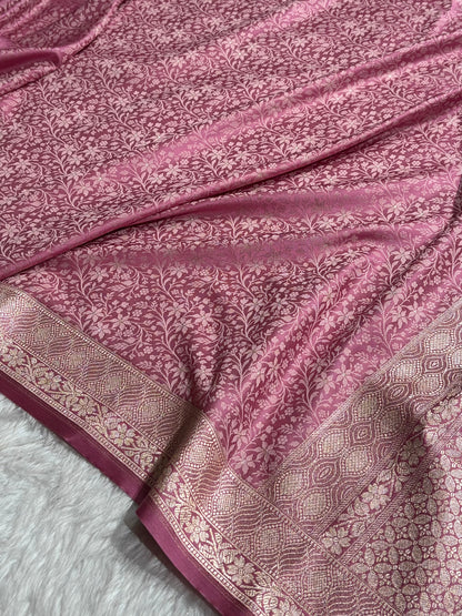 Mauve Shades Tanchoi Motif Mashru Silk Saree MST-15