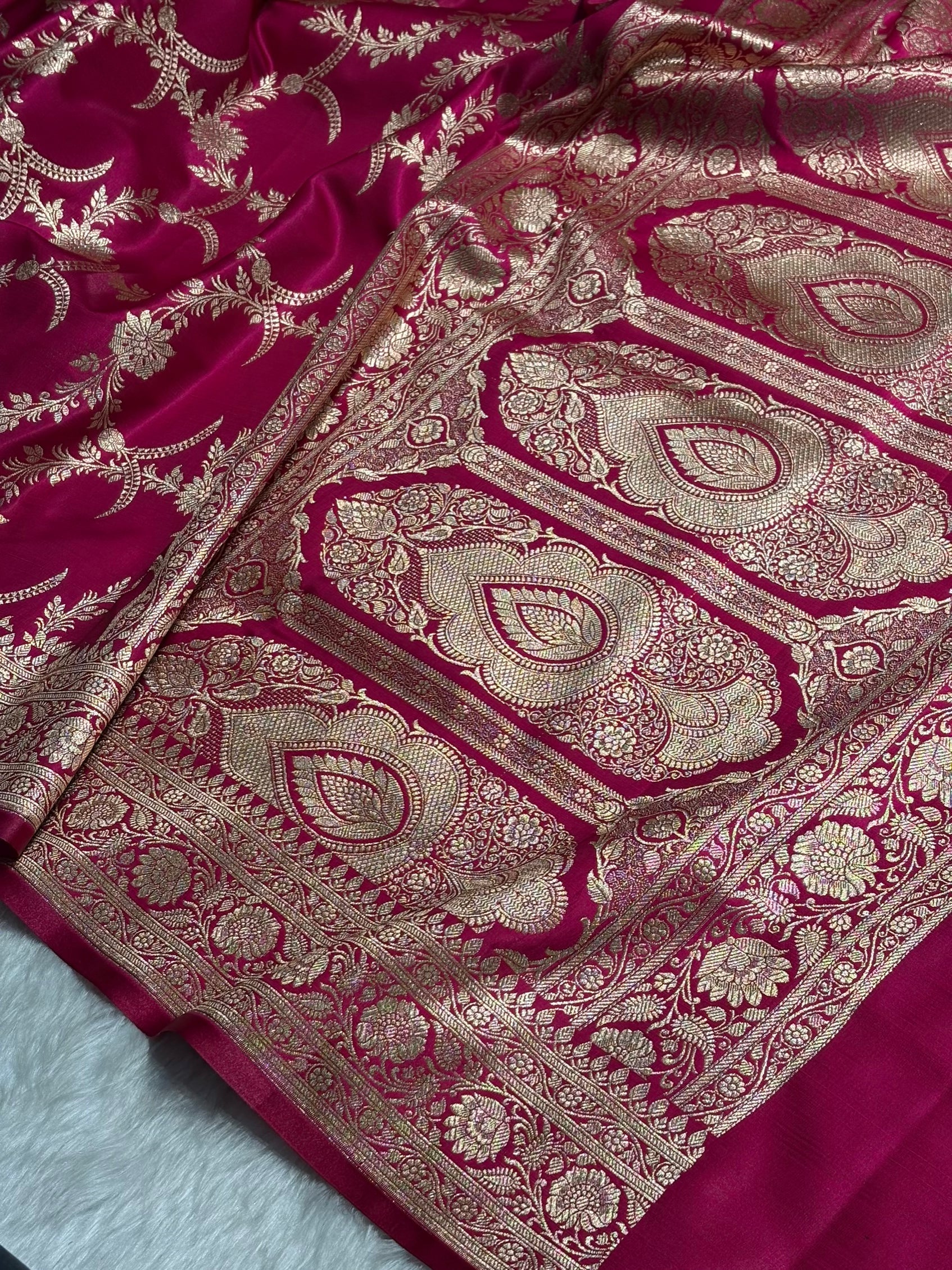 Satin Silk Banarasi Jaal In Pink Shades SS18