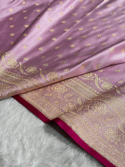 Katan Silk Saree In Lavender Shades SK08