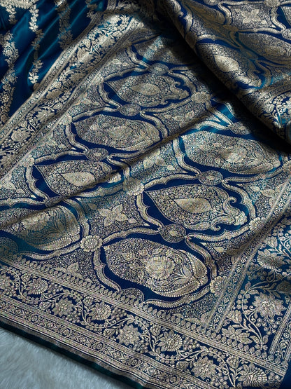 Ultra Light Weight Satin Silk Peacock Cross SS10