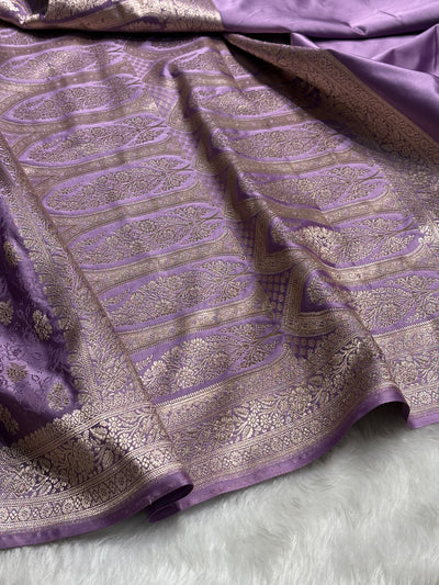 Lavender Shades Tanchoi Motif Mashru Silk Saree MST-10