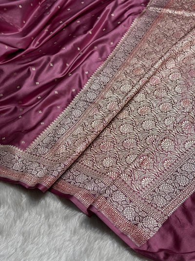Blush Pink Shades Booti Mashru Silk Saree MCS70