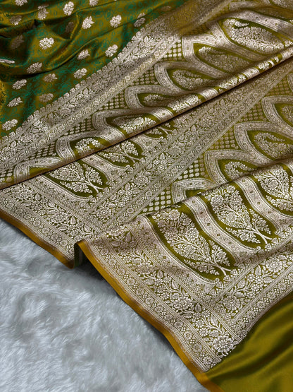 Liril Mahendi Shades Tanchoi Motif Mashru Silk Saree MST-10