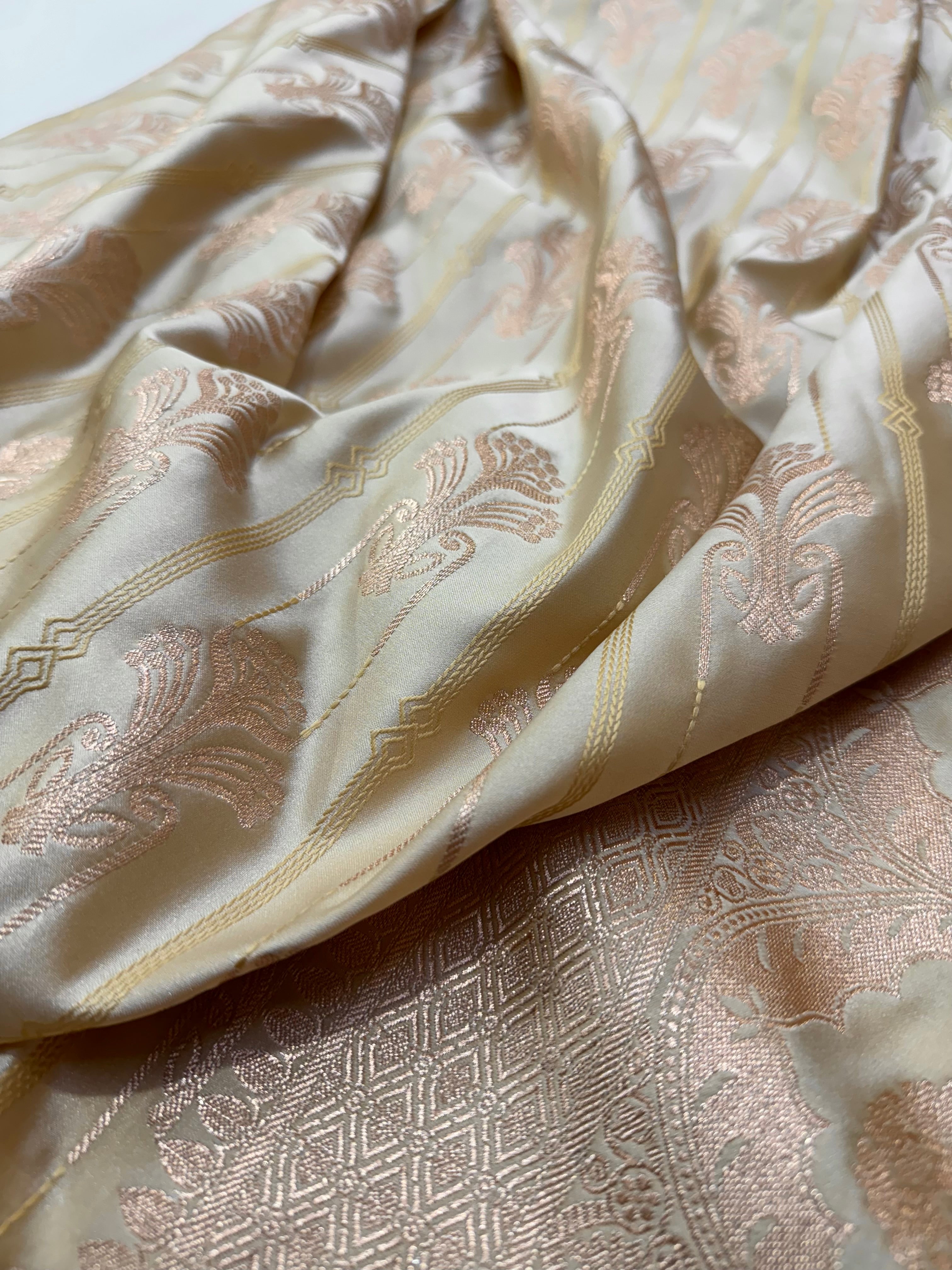 Tussar Mashru Tanchoi Satin Silk